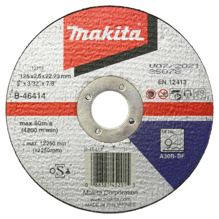 Makita B-46414 Disco De Corte 125x2,5mm Acero