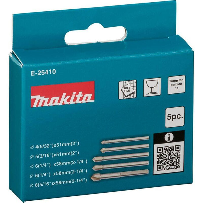 Makita  E-25410 Glas-/Fliesenbohrer-Set 5-Tlg.