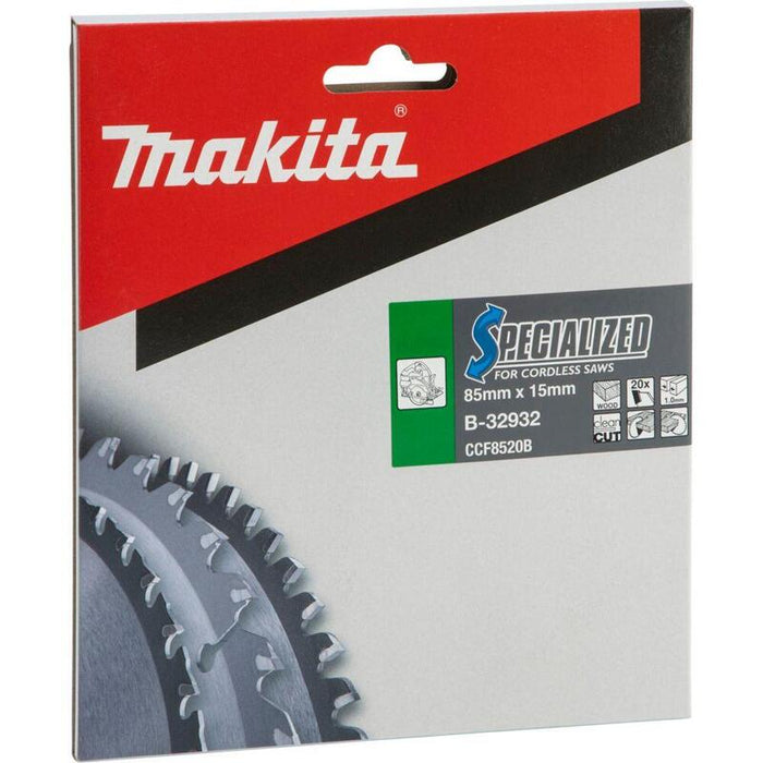 Makita Specialized Saegeblatt 85x15x20z