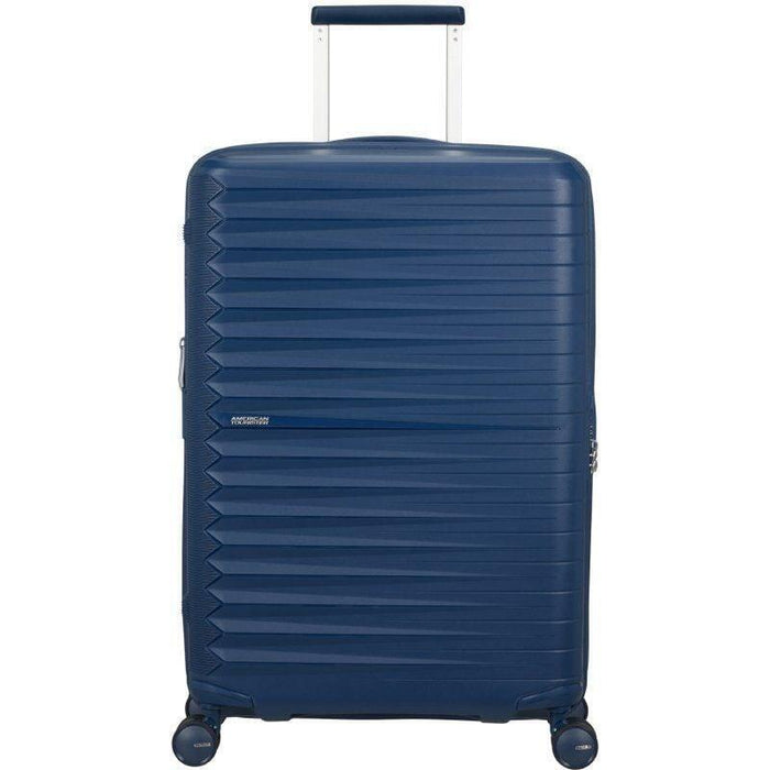 Maleta Mediana American Tourister Fastforward Spinner Expansible 68cm 68x46x30cm 4 Ruedas Azul Marino
