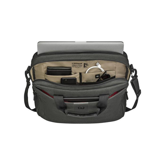 Maletín Wenger Mx Eco Brief 16" Laptop Brief Funda, Charcoal