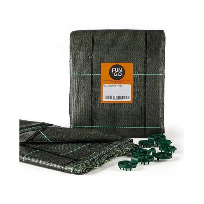 Malla De Suelo Para Camping. Color Verde 3x6m Fun&Go