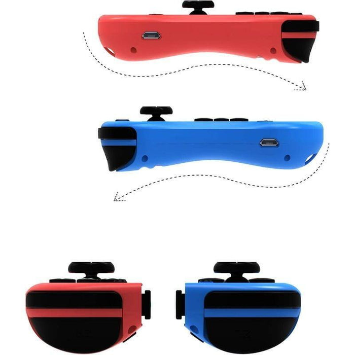 Mando Ergonómico J-C Set Izq/Dcha Azul/Rojo