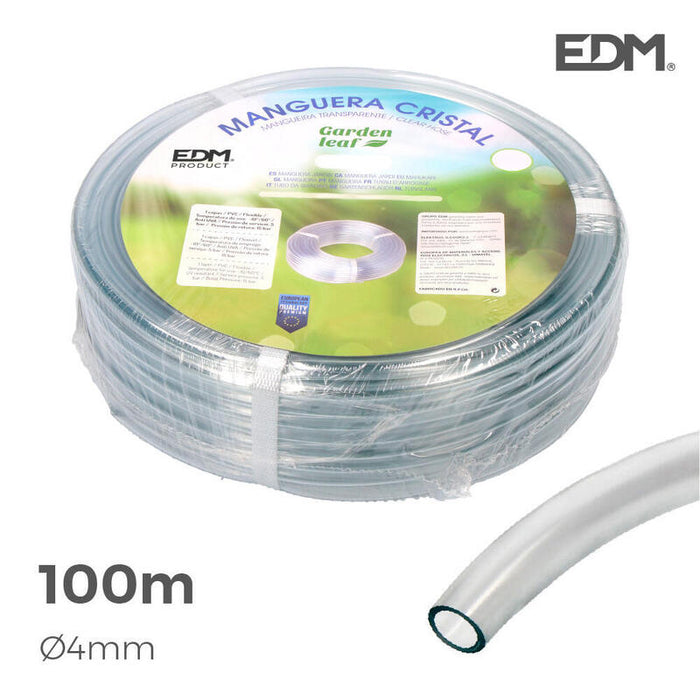 Manguera Cristal Transparente Ø Interior 4mm Ø Exterior 6mm Rollo 100m