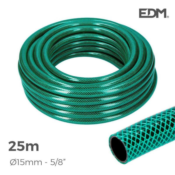 Manguera Jardin Basic Line Ø Interior 15mm Ø Exterior 19mm (5/8") - Rollo 25m Edm