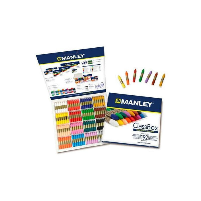 Manley Ceras Blandas Classbox Estuche De 192u C/Surtidos