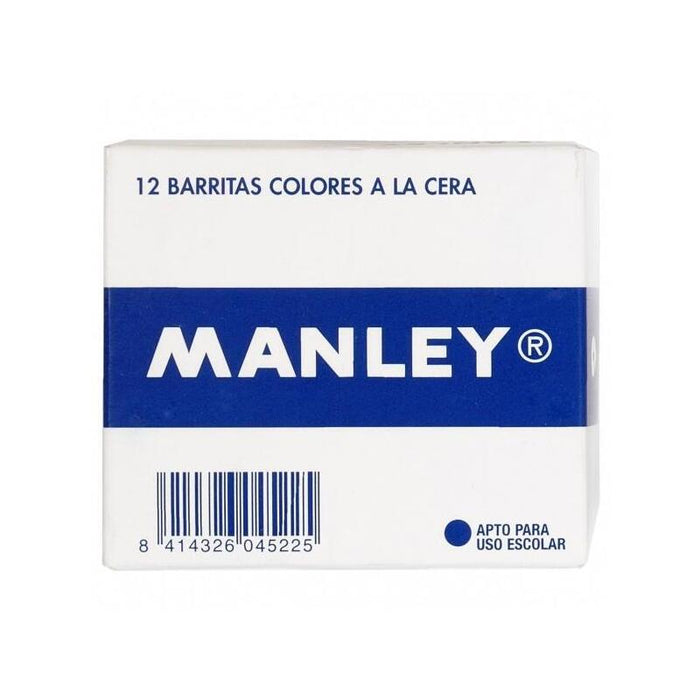 Manley Estuche De 12 Ceras 60mm (4) Amarillo Claro