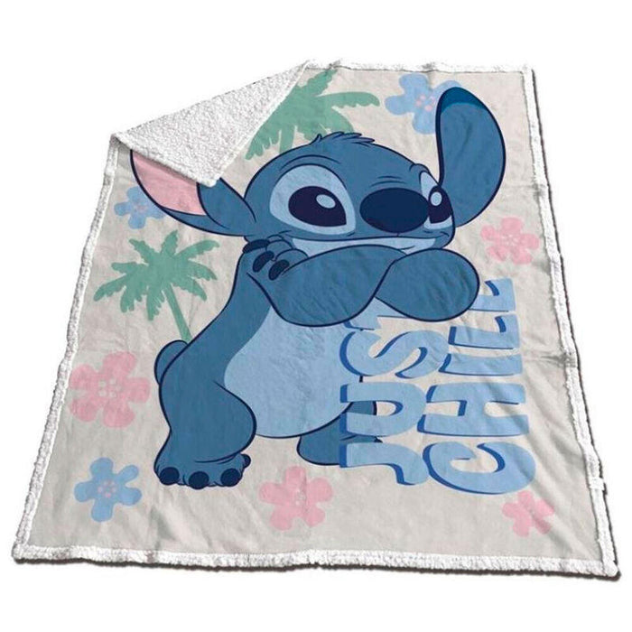 Manta Coralina Sherpa Stitch Disney 130x170cm