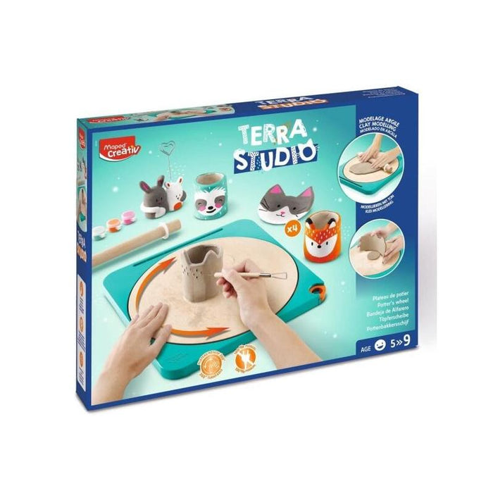Maped Terra Studio Taller De Ceramica - Kit Infantil Completo Y Facil De Usar - Para Niã±Os A Partir De 5 Aã±Os