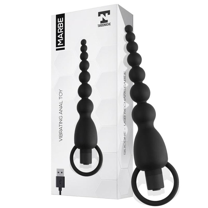 Marbe Cadena Anal Con Vibración Usb Silicona