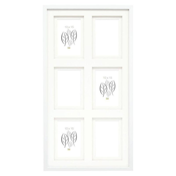 Marco Deknudt S65kk1 Blanco 6x10x15 Galería Madera Doble Passepartout