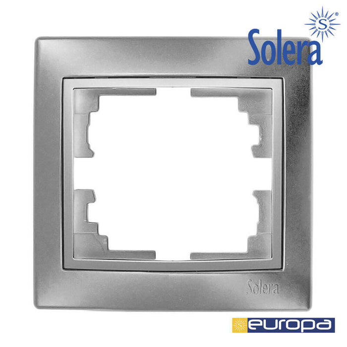Marco Para 1 Elemento Plata 83x81x10mm. S.Europa Solera Erp71au