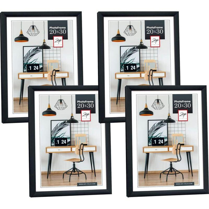 Marco Plástico 4x1 Zep New Easy Negro 20x25 Kb12