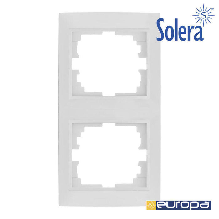 Marco Vertical Para 2 Elementos Blanco 81x154x10mm S.Europa Solera Erp62u