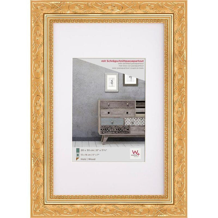 Marco Walther Barroco 20x30 Madera Oro Cr030g