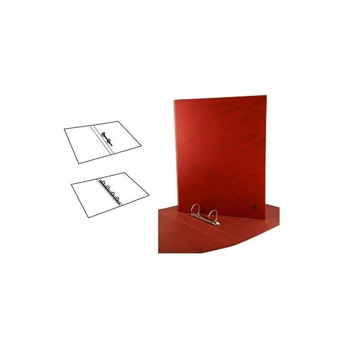 Mariola Carpeta Anillas Mixtas 2x40mm Folio Cartón Forrado Plastificado Mate Cuero