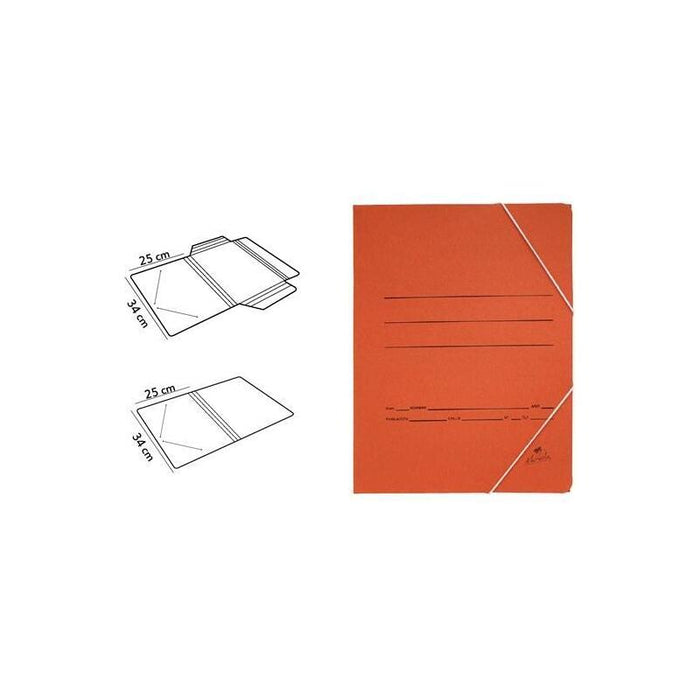 Mariola Carpeta Cartón 500 Gr Solapa Gomas Folio Cuero Mate -20u-