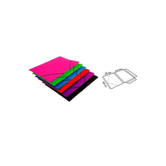 Mariola Carpeta Con Gomas Polipropileno 450 Micras Solapa Folio Colores Surtidos