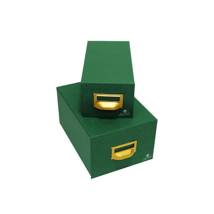 Mariola Fichero Cartón Forrado Geltex 500 Fichas De 95x65 Verde