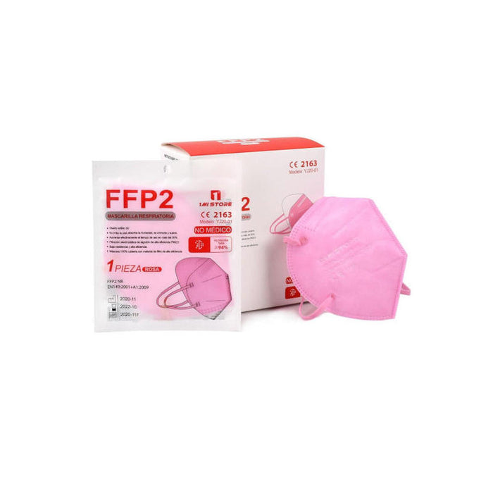 Mascarilla Ffp2 Generica Yj20-01-Rosa - Clip Ajustable · A1