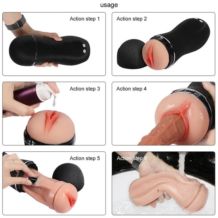 Masturabdor Con Vibrador Usb Tiny Man
