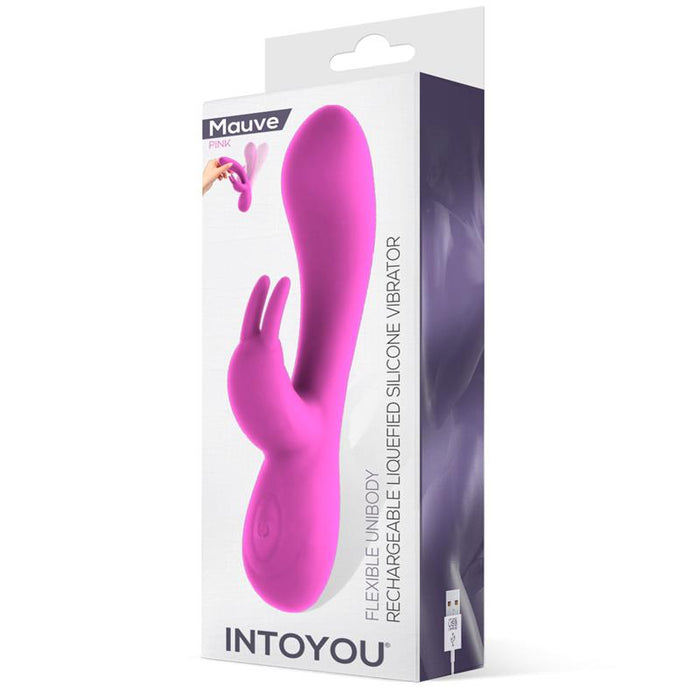 Mauve Vibrador Unibody Silicona Liquida Usb Rosa