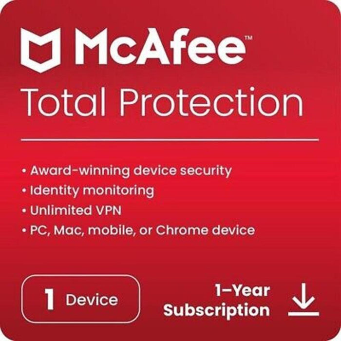 Mcafee Total Protection 01-Device Esd Software Download Incl. Activation-Key