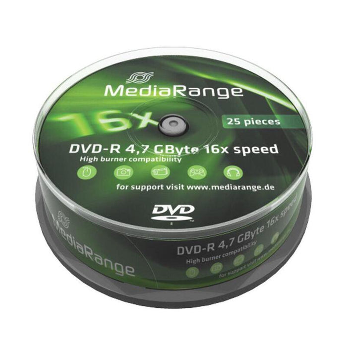 Mediarange Dvd-R 4.7gb  25pcs Spindel 16x