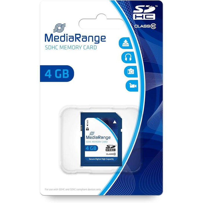 Mediarange Sd Card 4gb Sdhc Cl.10 Mr961