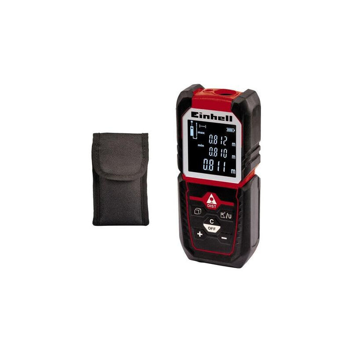 Medidor De Distancia Láser Einhell Tc-Ld 50, Telémetro Negro/Rojo, Distancias De 5 Cm A 50 Metros 2270080