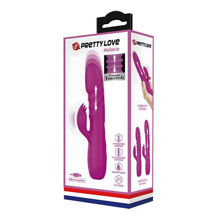 Pretty Love - Melanie Vibrador Conejo Recargable Morado
