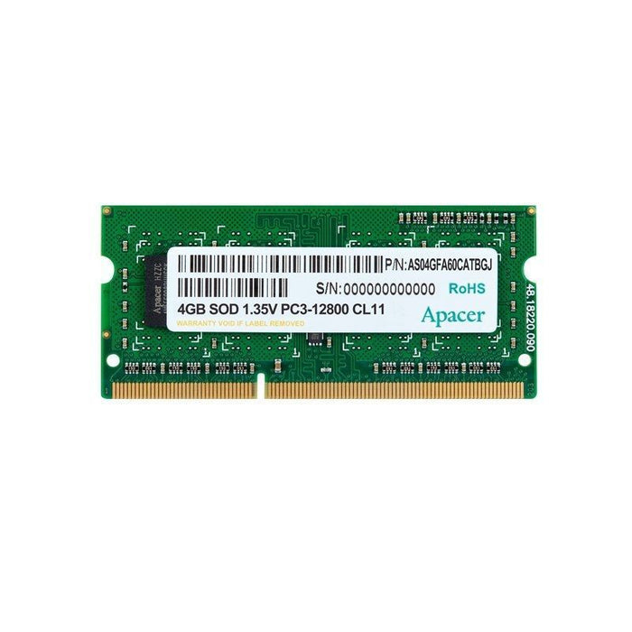 Memoria Ram Apacer 4gb Ddr3 1600mhz 1.35v Sodimm