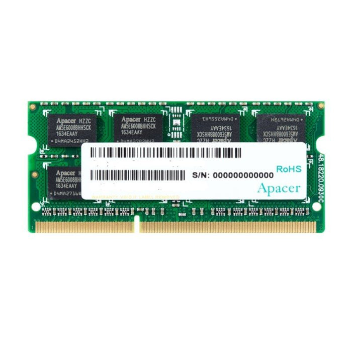 Memoria Ram Apacer 4gb Ddr3 1600mhz 1.5v Cl11 Sodimm