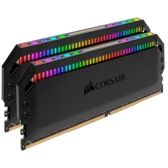 Memoria Ram Corsair Ddr4 16gb 2x8gb Pc 3200 Dominator Platinum Rgb Black Corsair Dominator Platinum Rgb, 16 Gb, 2 X 8 Gb, Ddr4, 3200 Mhz, 288-Pin Dimm