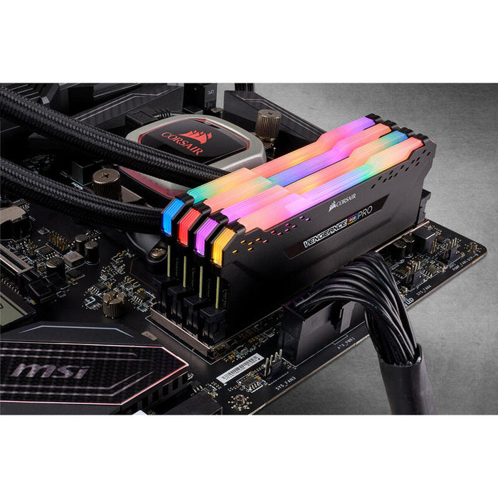 Memoria Ram Corsair Ddr4 32gb 4x8gb Pc3600 Vengeance Rgb Pro Bla