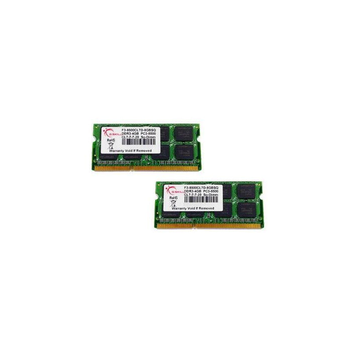 Memoria Ram G.Skill Sodimm Ddr3 8gb Pc 1066 Cl7  (2x4gb) 1,5v 8gbsq