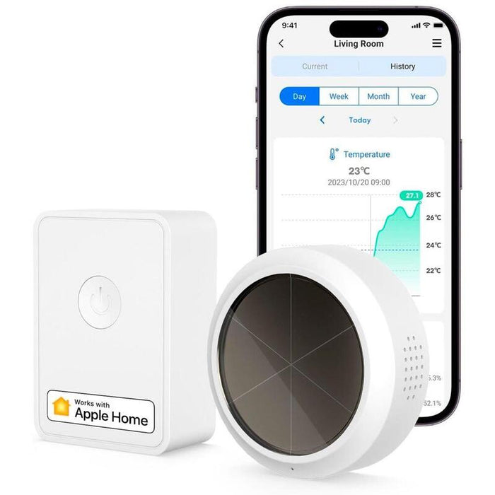 Meross Ms100fhhk Blanco - Kit De Hub + Sensor De Temperatura / Humedad