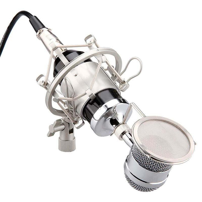 Micrófono Condensador Bm-8000 Streaming/Estudio Rosa