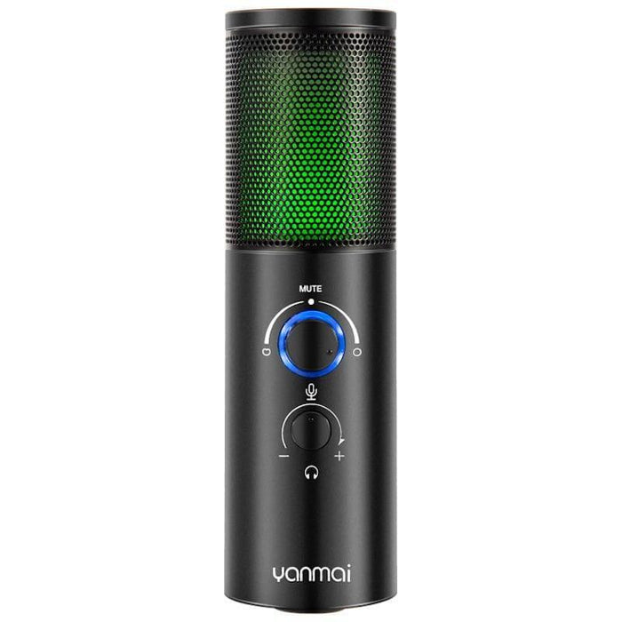 Micrófono Gaming Yanmai Q18 Rgb Streaming/Estudio