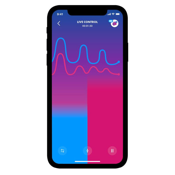 Mighty One Anillo Vibrador Con App Azul