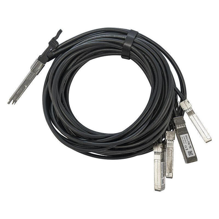 Mikrotik Q+Bc0003-S+ Cable De Fibra Optica 3 M Qsfp+ 4x Sfp+ Negro