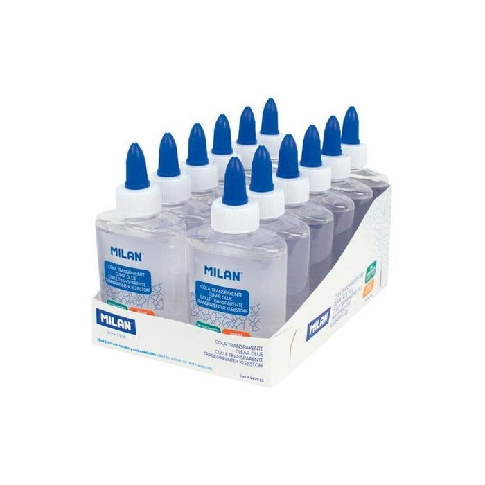 Milan Cola Sin Disolventes Botella 118gr Caja Expositora 12 Transparente