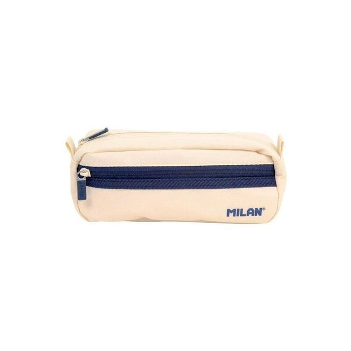 Milan Estuche Rectangular 2 Cremalleras Serie 1918 Beige