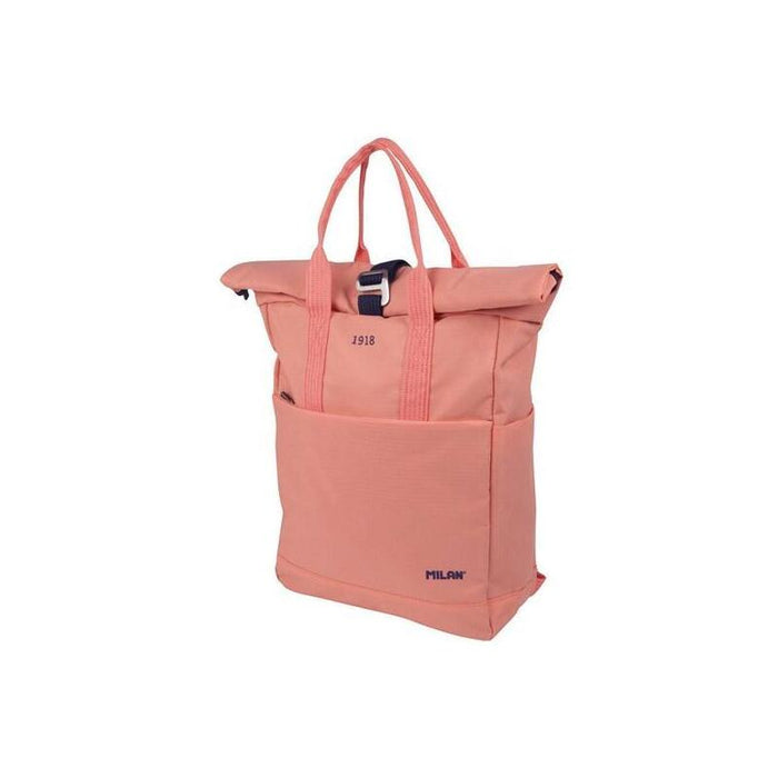 Milan Mochila Urbana C/Cierre Superior Enrrollable 10l Serie 1918 Rosa