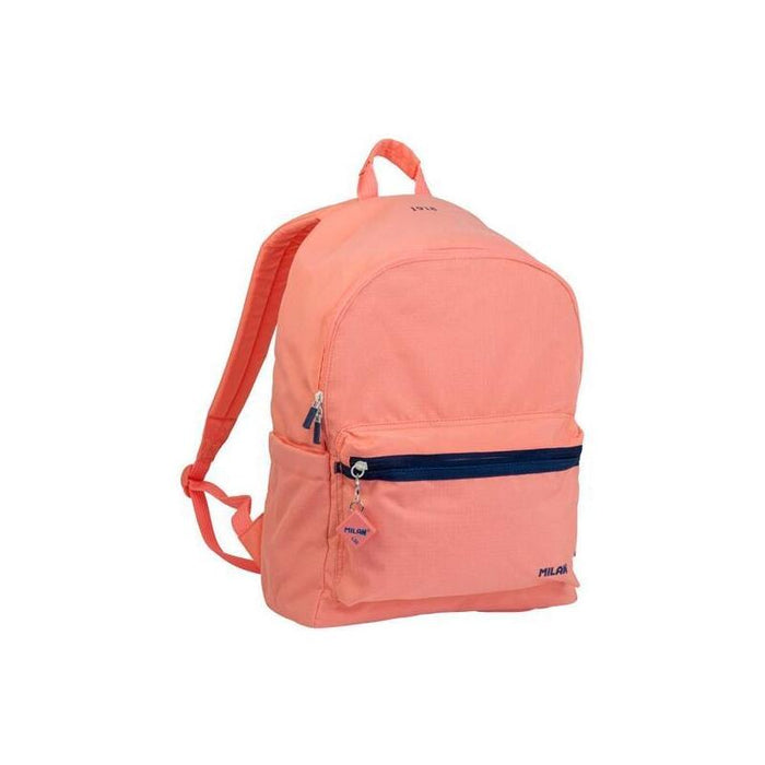 Milan Mochila Urbana Clásica 2 Cremalleras 22l Serie 1918 Rosa