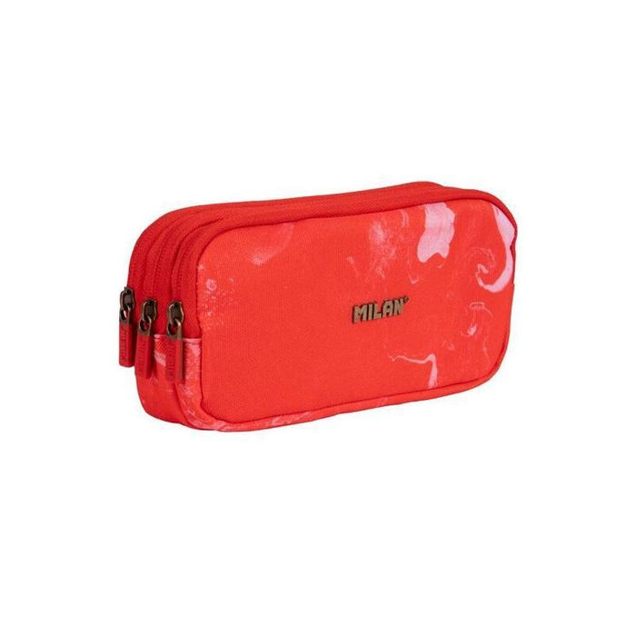 Milan Portatodo 3 Cremalleras Serie Lava Rojo