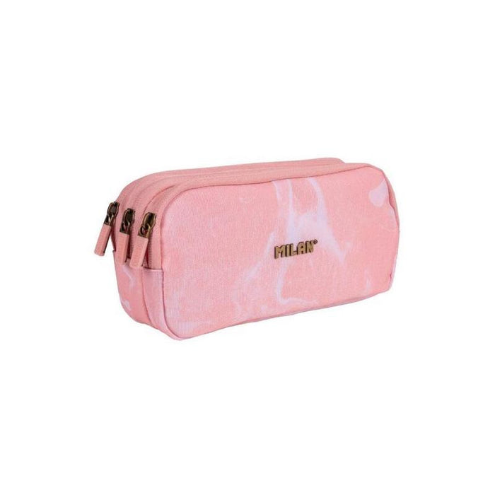Milan Portatodo 3 Cremalleras Serie Lava Rosa