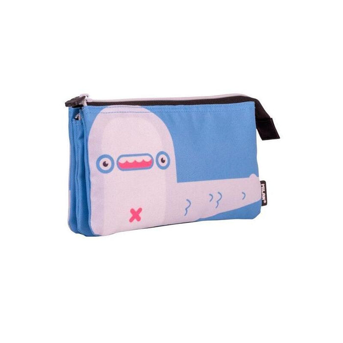 Milan Portatodo 5 Compartimentos Serie Especial Aliens Azul