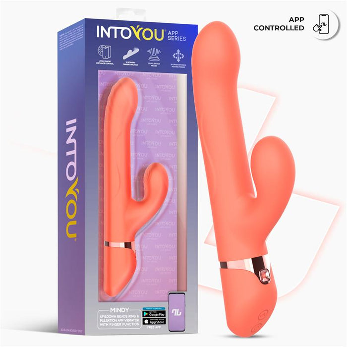 Mindy Vibrador Con Anillo De Bolas Up And Down, Finger Y Pulsación Con App