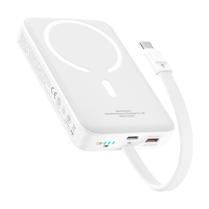 Mini Powerbank Magnético Baseus 10000mah 30w Blanco